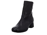 Chromfrei gegerbtes Oberleder THINK! Damen NANI Leder gefütterte nachhaltige Stiefelette, 0000 SCHWARZ, 39 EU