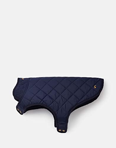Rosewood Joules Quilted Dog Coat, Navy Blue, Medium
