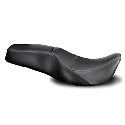 Two-Up Motorcycle Seats Rider Passenger Seat Fit For Harley Touring Road King 1997 1998 1999 2000 2001 2002 2003 2004 2005 2006 2007 Street Glide 2006-2007 [One Peice Driver & Passenger Seat] #TOP5