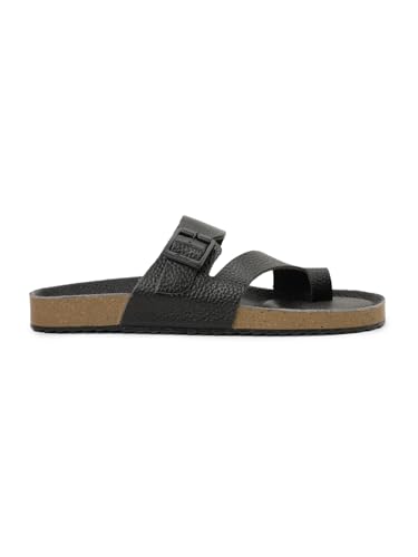 Image of Bata 8755 NEW BIO MILLED E: Men's Maroon Casual Slip-On Thong Slippers for Stylish Comfort