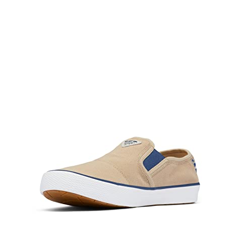 Columbia Sapato náutico masculino Slack Tide Slip PFG, Bronzeado Oxford/Carbono, 42