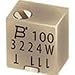 3224G-1-203E, Res Cermet Trimmer 20K Ohm 10% 0.25W(1/4W) 12(Elec) Turns 1.5mm (4.8 X 6 X 3.9mm) Gull Wing SMD T/R (5 Items)