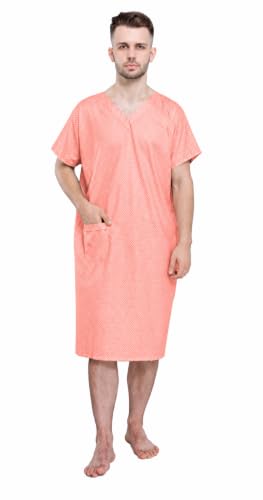 Image of UNIFORM CRAFT Unisex Patient Gown | Comfortable Patient Wear for Men and Women Made of Light Weight Spun