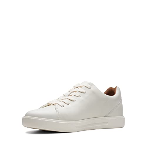 Clarks Un Costa Lace, Zapatillas Hombre, White Leather, 42.5 EU