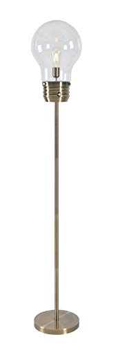 Kenroy Home 32463AB Edison Floor Lamps, Medium, Antique Brass