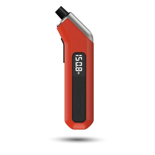 Image of LABART Digital Tire Pressure Gauge 3-200 PSI, Industrial Tire Gauge Calibrated to ANSI B40.7 Grade 2A(±0.5%), Replaceable AAA Batteries (Vivid Orange)