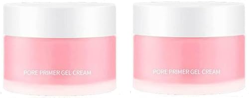 Pore Primer Gel Cream, Natural Hydrating Makeup Base, Anti-Aging Wrinkles/Shrink Pores/Remove Fine Lines/Exfoliating/Anti-Oxidation. (2pcs)