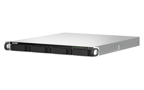 Image of QNAP TS-464U-8G-US 4 Bay High-Speed Rackmount Dual-2.5GbE NAS Intel Celeron N5105 /N5095 CPU, 8GB DDR4 Memory and 2.5GbE (2.5G /1G /100M) Network Connectivity (Diskless)