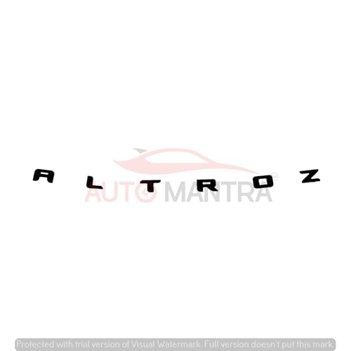 Image of Altroz Self Adhesive | Metal Sticker Logo Badge 3D Emblem Car Sticker (Black)