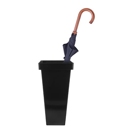 Healvian Black Umbrella Holder Plastic Square Umbrella Stand Tall Bucket Standing Bin Canes Walking Sticks Holder for Entryway Rack - Cosy Home Interiors Healvian Black Umbrella Holder Plastic Square Umbrella Stand Tall Bucket Standing Bin Canes Walking Sticks Holder for Entryway Rack - Image 5
