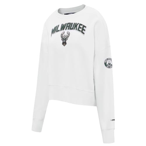 Sudadera Classic Chenille W FLC Crewneck de Mujer en Blanco Talla M 3