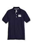 KIPP Texas Kids Youth Short Sleeve Pique Polo Shirt, Middle School Navy, 18-20