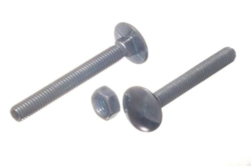 Boulons de sécurité carrés M12 x 240 mm avec tête bombée lisse anti-vissage onestopdiy