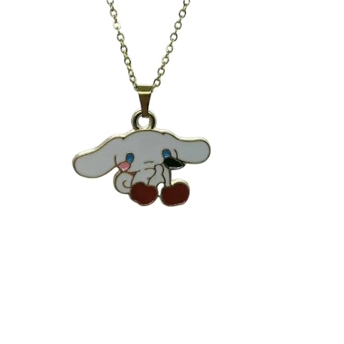 Collier lapin et fruits en émail bijou d'été pour robe femme