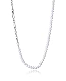 Collar Acero Y Perlas Nat Sr Fashion
