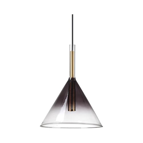 Lámpara Empire Ideal Lux colgante domo cono negra para sustituir luces obsoletas