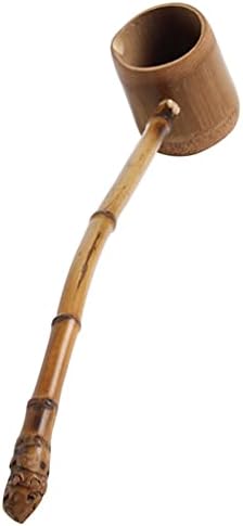 hishaku natural water ladle, japanese water spoon, hand water spo...