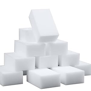 100 Pack Magic Sponge Eraser Extra Thick and Long Lasting Melamine Cleaning Sponges in Bulk – Multi Surface Power Scrubber Foam Cleaning Pads – Bathtub, Floor, Baseboard, Bathroom, Wall Cleaner