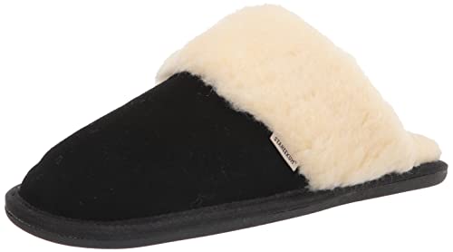 Staheekum Women's Cozy Slide Slipper, Black, 11