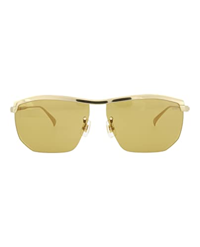 Dunhill DU0026S 004 Sunglasses Titanium Men's Gold/Yellow Pilot 62mm