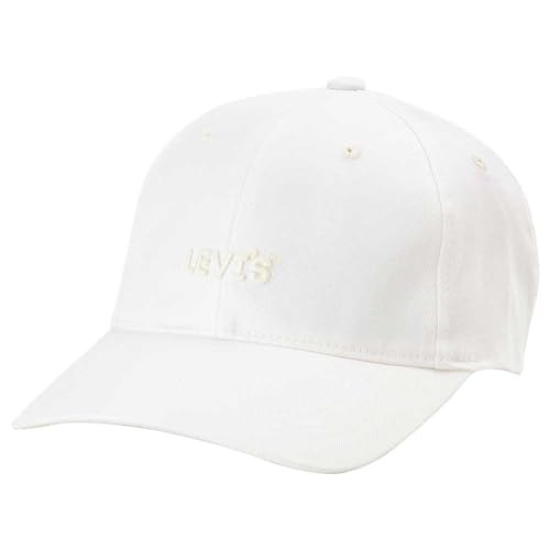 Levi's Herren Headline Logo Flexfit Cap, Regular White, UN