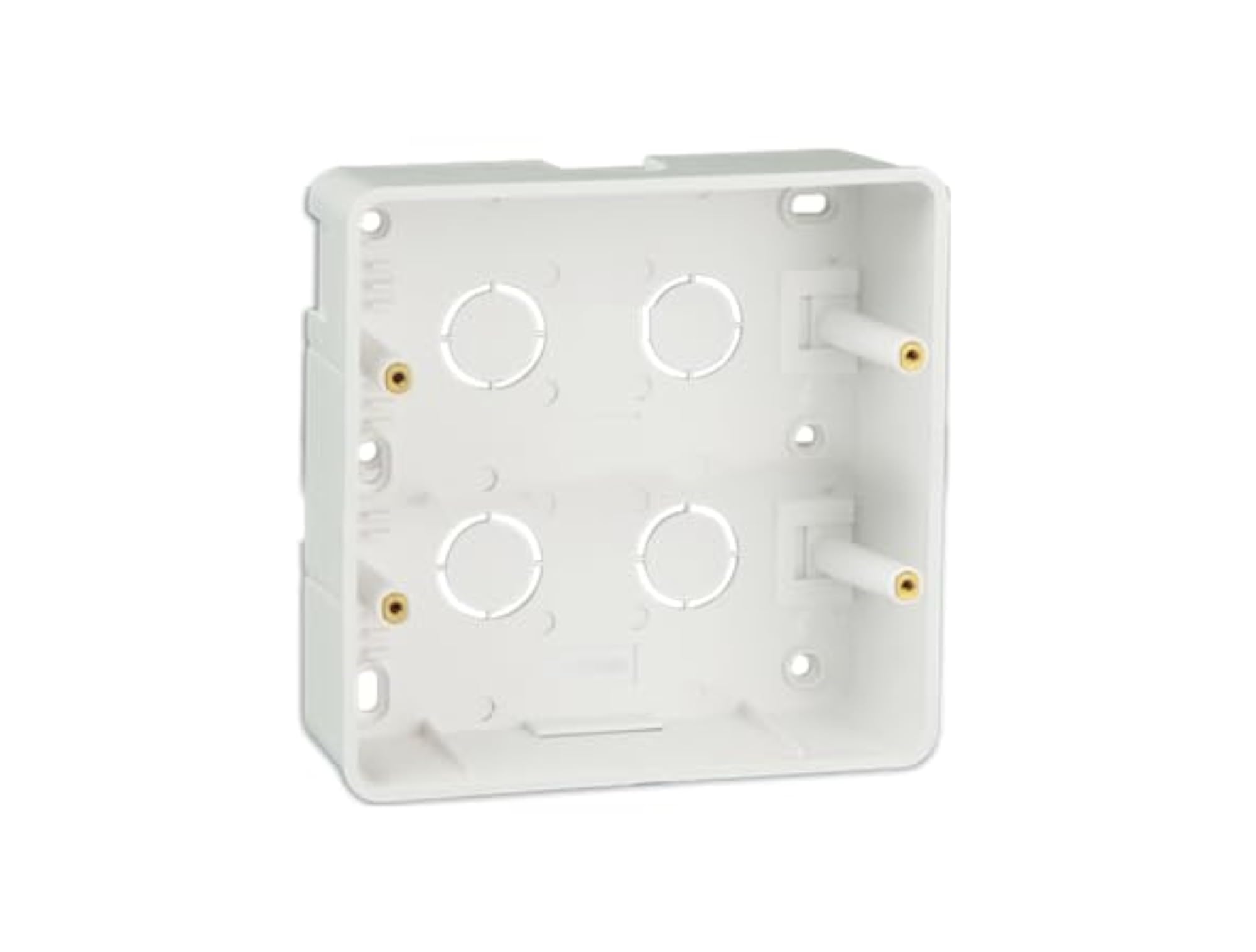 Electrical 8-Module SQ Plastic Surface PVC Box, 5inchX5inch