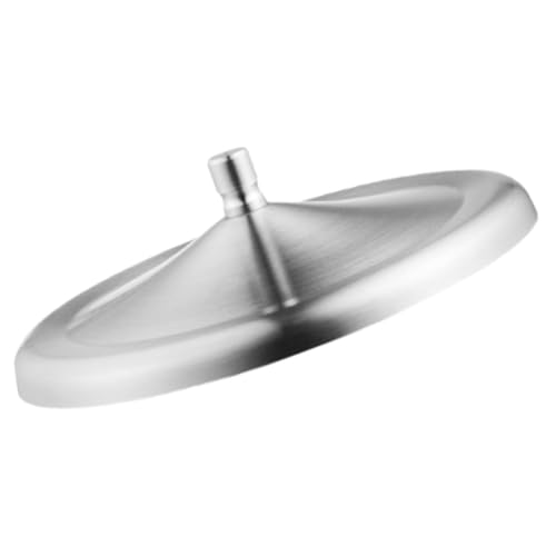 Healifty Tapa de Taza Redonda de Acero Inoxidable de 12.3 Cm, Cubierta Portátil para Bebidas, Tapa de Vaso de Conservación Antidesbordamiento para Uso Doméstico y Diario