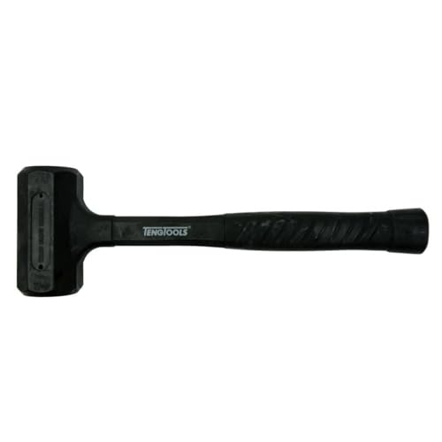 Teng Tools 2 Pound Black Rubber Soft Face Non Sparking/Marring Dead Blow Hammer - HMDH55,Silver,55mm