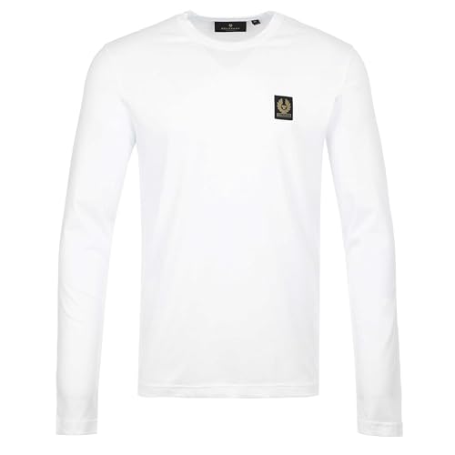 Belstaff Long Sleeve T-Shirt Colour : White, Size : Large