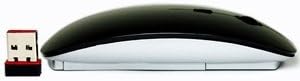 Bluecell Matt Black 2.4G RF DPI Blue Optical light wireless USB Mouse for Apple macbook 13" PRO AIR 11" ACER SONY HP DELL LENOVO TOSHIBA ASUS