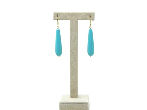 Boucles d'oreilles pendantes légères en turquoise contre les bijoux ternes - 3