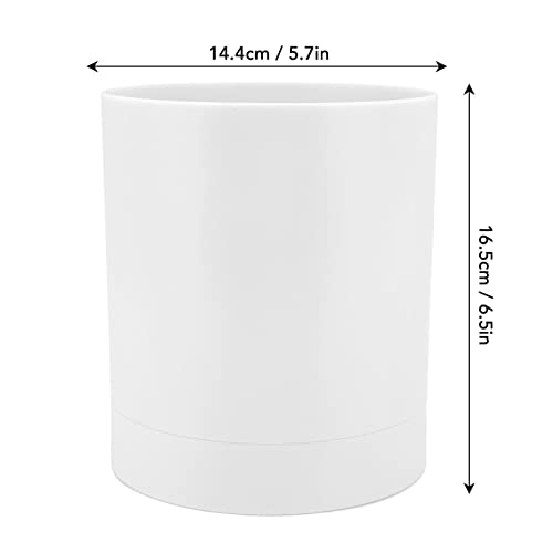 Buachois 360° Rotating Utensil Holder,Kitchen Utensil Storage Holder Utensil Caddy Simple Chopstick Basket Tableware Storage Container Kitchen Counter Organizers and Storage White - Image 4