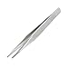 Solid/Rigid Arms Tweezers (non-flex), Squared off fine tips, 125mm, Stainless Steel. Made In Japan. ENGINEER pt-17