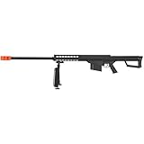 Lancer Tactical M107 50 Cal Spring Airsoft Sniper Rifle Gun Marksman FPS 435 w/Nylon Polymer Bipod