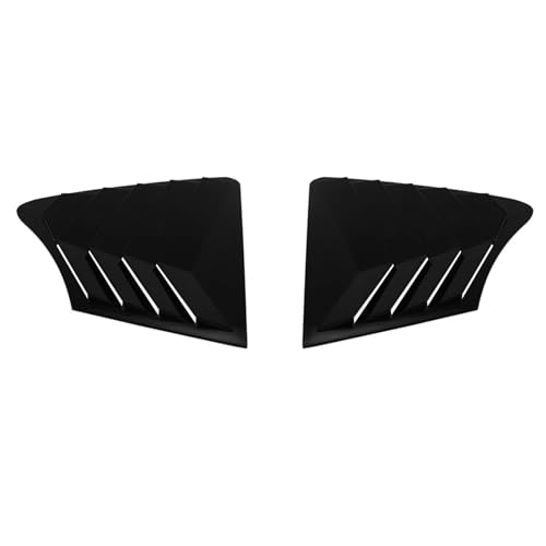 Pasuje do Infiniti Q50 2014-2023 tylna żaluzja samochodu okno boczna pokrywa migawki naklejka wykończeniowa Vent Scoop Carbon Zasłony Osłonowe(Gloss Black)