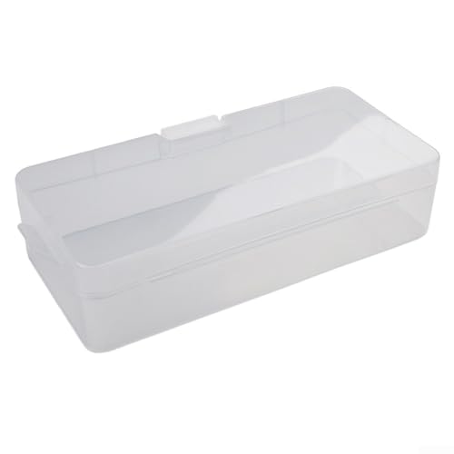 Boîte de rangement rectangulaire en plastique transparent, organiseur de vis transparent et petites pièces pour réparation électronique, bijoux, perles, coffre à outils portable (petite taille) – vue 3