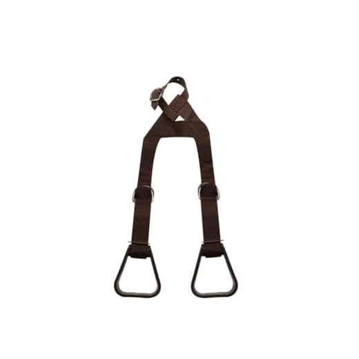 Showman Heavy Duty Nylon Adjustable Buddy Stirrups (Brown)