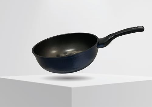 Wok de acero con recubrimiento 3D diamantado antiadherente 22 cm miniatura 1