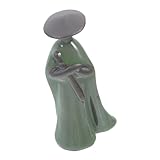 Fabriquée en poterie de sable violet, cette figurine est conçue pour durer, offrant une pièce décorative durable maison, décoration de miniature, mini ornement de figurine ancienne
