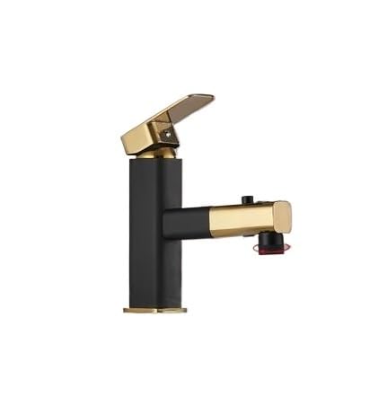 Robinet de lavabo extractible pour nettoyer la vasque facilement et laver les cheveux