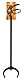 Fiskars Greifer, Stahl-Stiel, Länge: 87,5 cm, Schwarz, Solid, 1062271