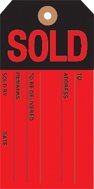RLD100 Sold Tags Reinforced Hole Red and Black 2 3 8 x 4 3 4 (500 pack)