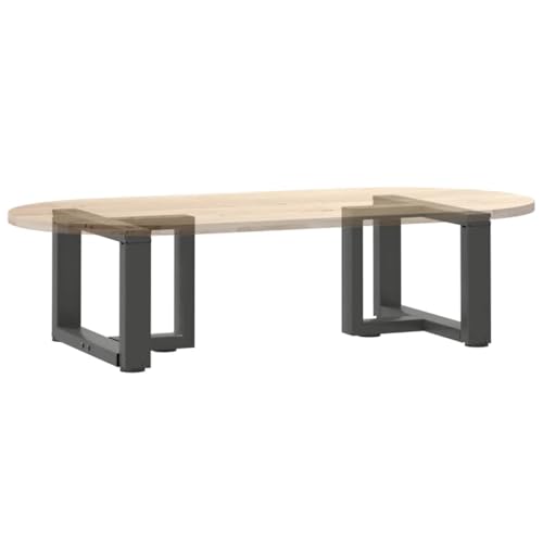 Piétement de table basse en acier pulvérisé anthracite pour design durable - 8