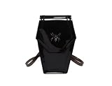 Bolsa gótica de caixão de aranha, mini mochila de PVC preta, bolsa de ombro conversível preta com design de aranha, 22 x 15 x 6 cm