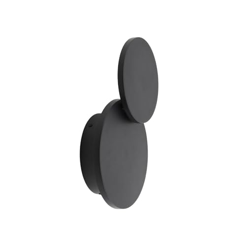 LED Lámpara de pared 'Elrik' (Moderno) en Negro hecho de Metal e.o. para Pasillos (1 llama,) de Lucande | aplique LED, aplique
