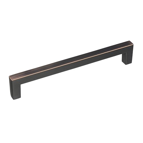 Image of Amerock Monument 6-5 /16 inch (160mm) Center-to-Center Oil-Rubbed Bronze Cabinet Pull - 10 Pack