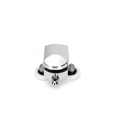 Ruimou 4Pcs Shower Door Double Wheels 23mm Diameter (Zinc Alloy+ABS) for Bathroom Bearing Pulleys/Runners Top/Bottom Replacement Parts (Lower Wheel -23mm-4Pcs) - Image 4