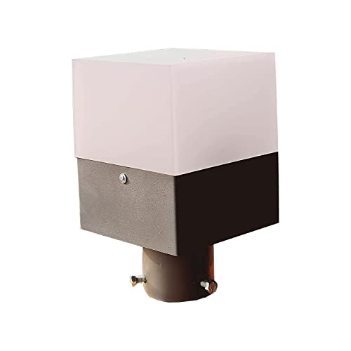 Image of Outdoor Pole Light for Home Decorative Exterior /Outdoor Light /Gate Light /Garden Lamp /Pillar Lamp /Gardner Lights, Grey (Pack of 6)