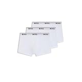 [BOSS] [ボス] 3パック ストレッチ コットン ロゴ ウエストバンド ボクサーパンツ メンズ XXL ホワイト
