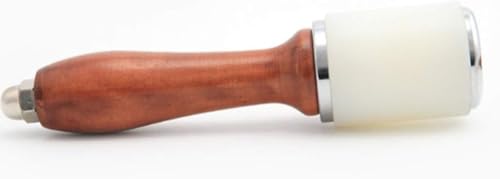 Mazo de cuero de vaca de bricolaje con acabados tradicionales de madera y nylon robusto 2